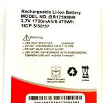 Mobile Battery For Intex A4 / Cloud C1  BR17599BR